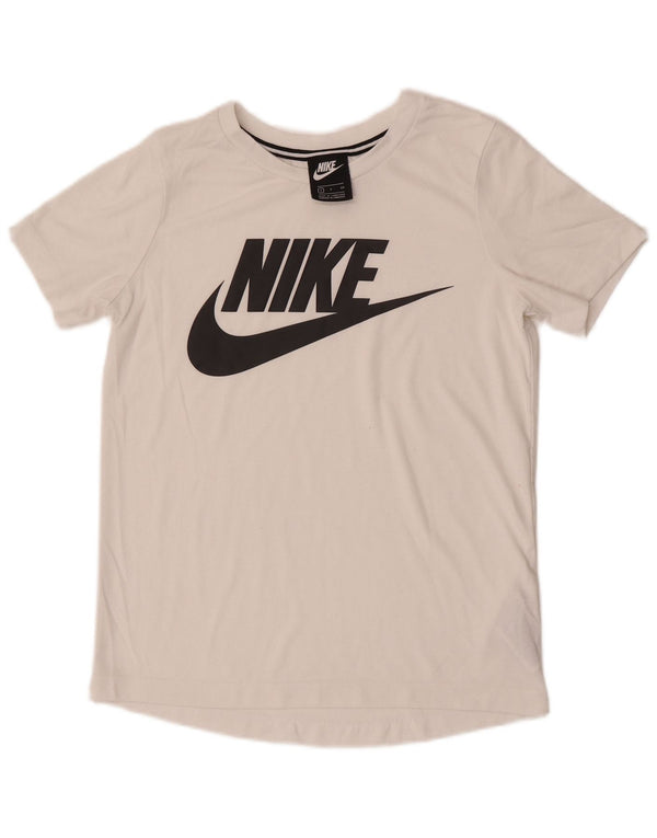 Camiseta Nike Feminina Graphic Top UK 10 Pequena Branca Poliéster