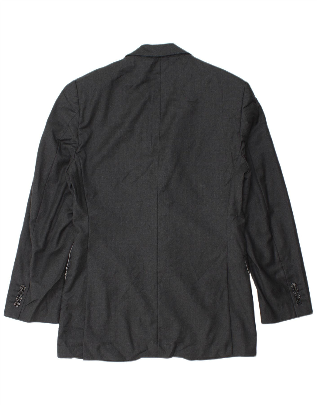 Aquascutum Jaqueta Blazer Masculina com 2 Botões Reino Unido 36 Pequena Lã Cinza