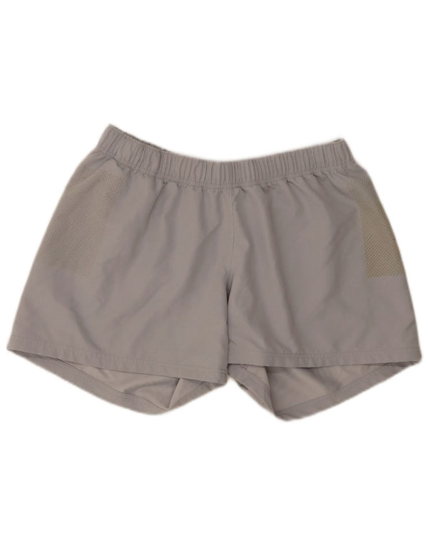 Shorts esportivos gráficos Nike Dri Fit feminino UK 16 grande cinza poliéster