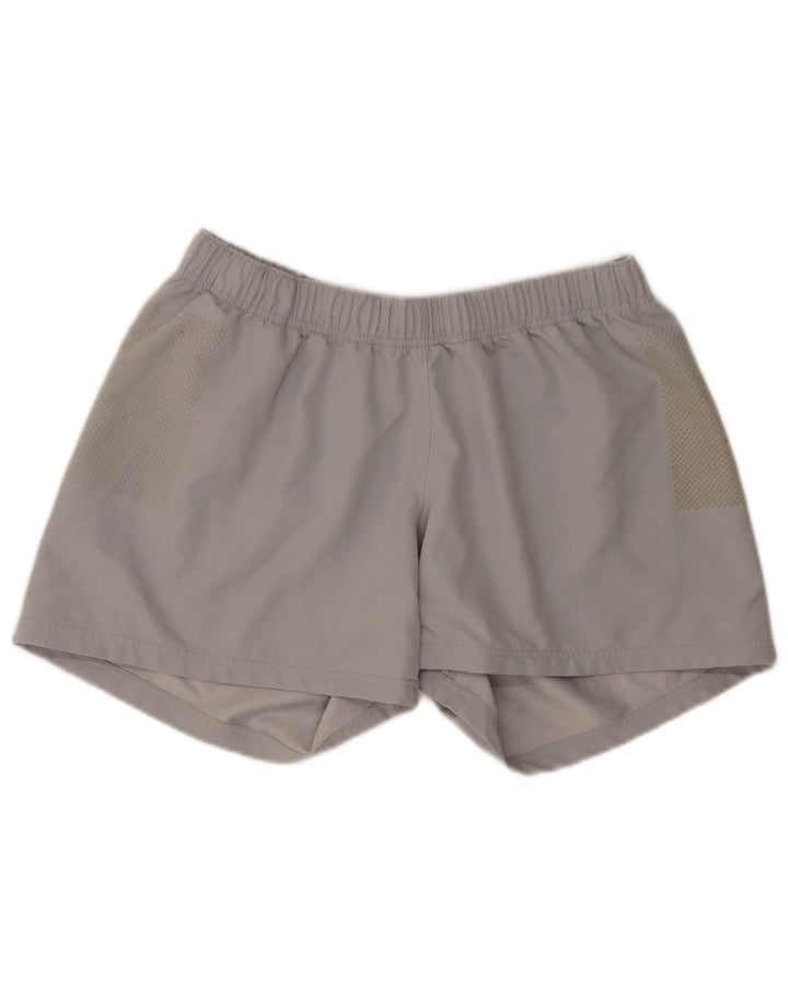 Shorts esportivos gráficos Nike Dri Fit feminino UK 16 grande cinza poliéster