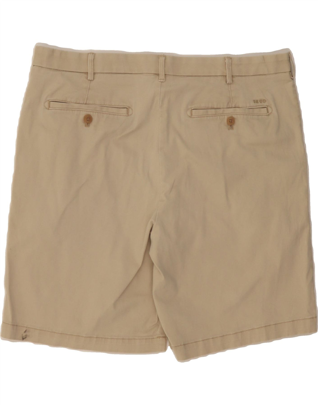 IZOD Mens Salt Water Chino Shorts W38 XL Beige Cotton Vintage Izod and Second-Hand Izod from Messina Hembry 
