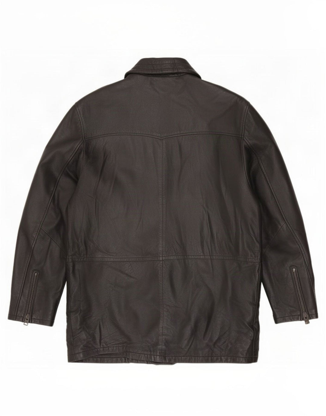 Casaco de couro masculino Salvatore Lepore IT 52 XL preto