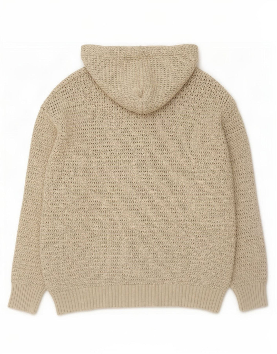 Zara Suéter masculino com capuz grande bege