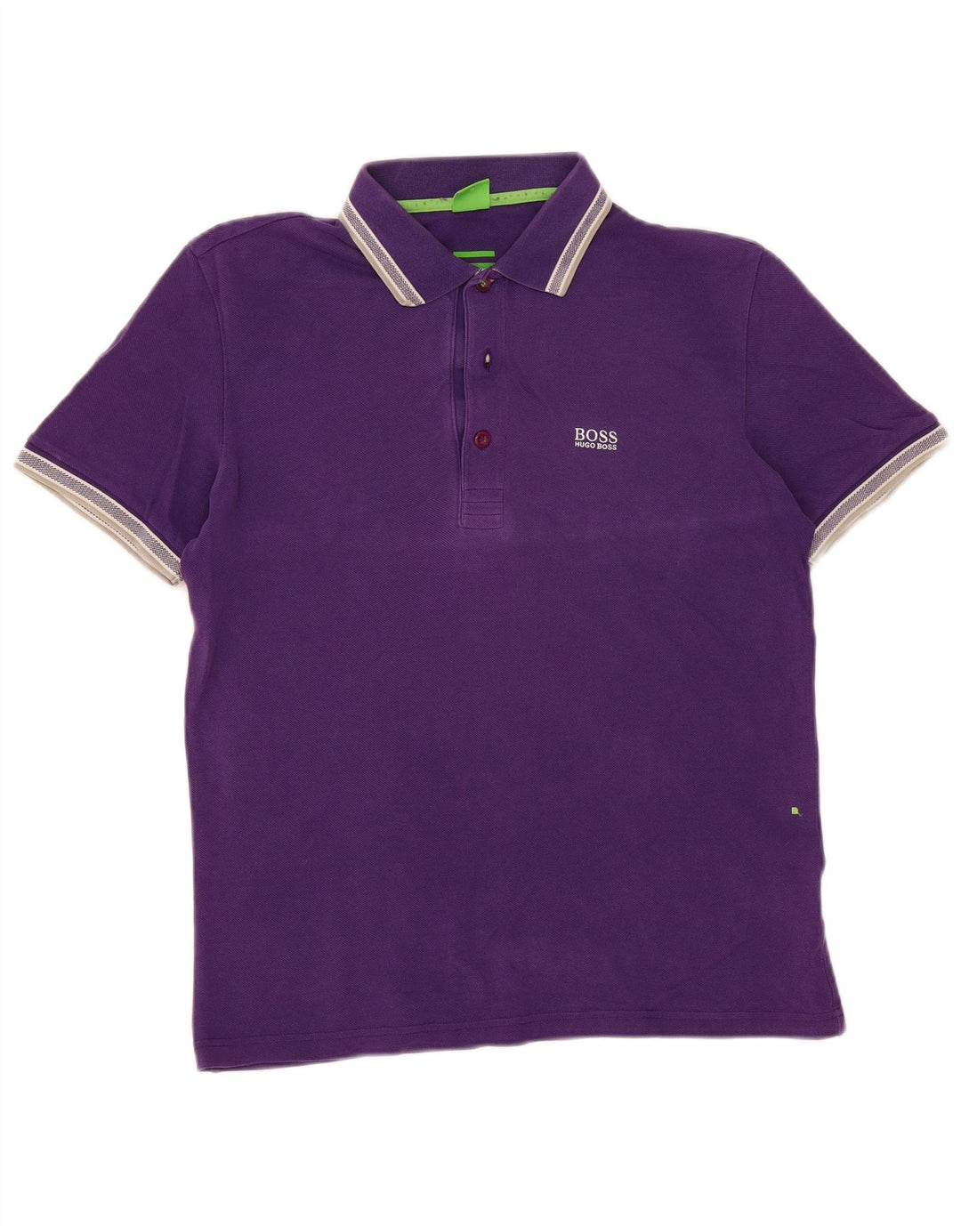 Camisa polo masculina Hugo Boss algodão roxo médio