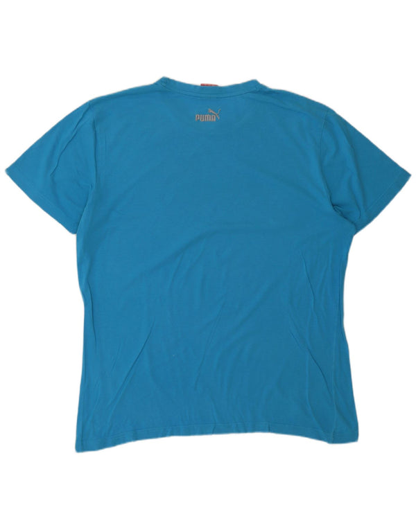 Puma Camiseta Masculina Graphic Top Grande Azul