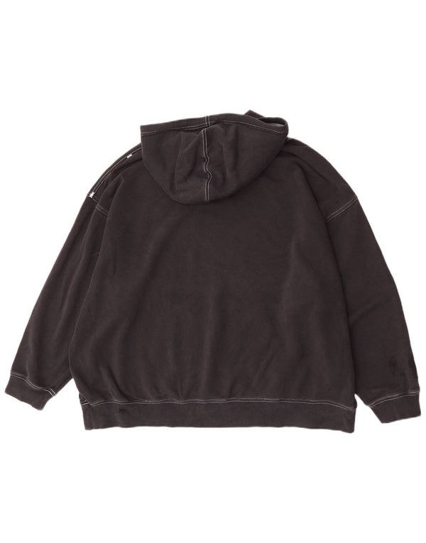 Jumper com capuz Nike feminino oversized UK 10 pequeno algodão preto