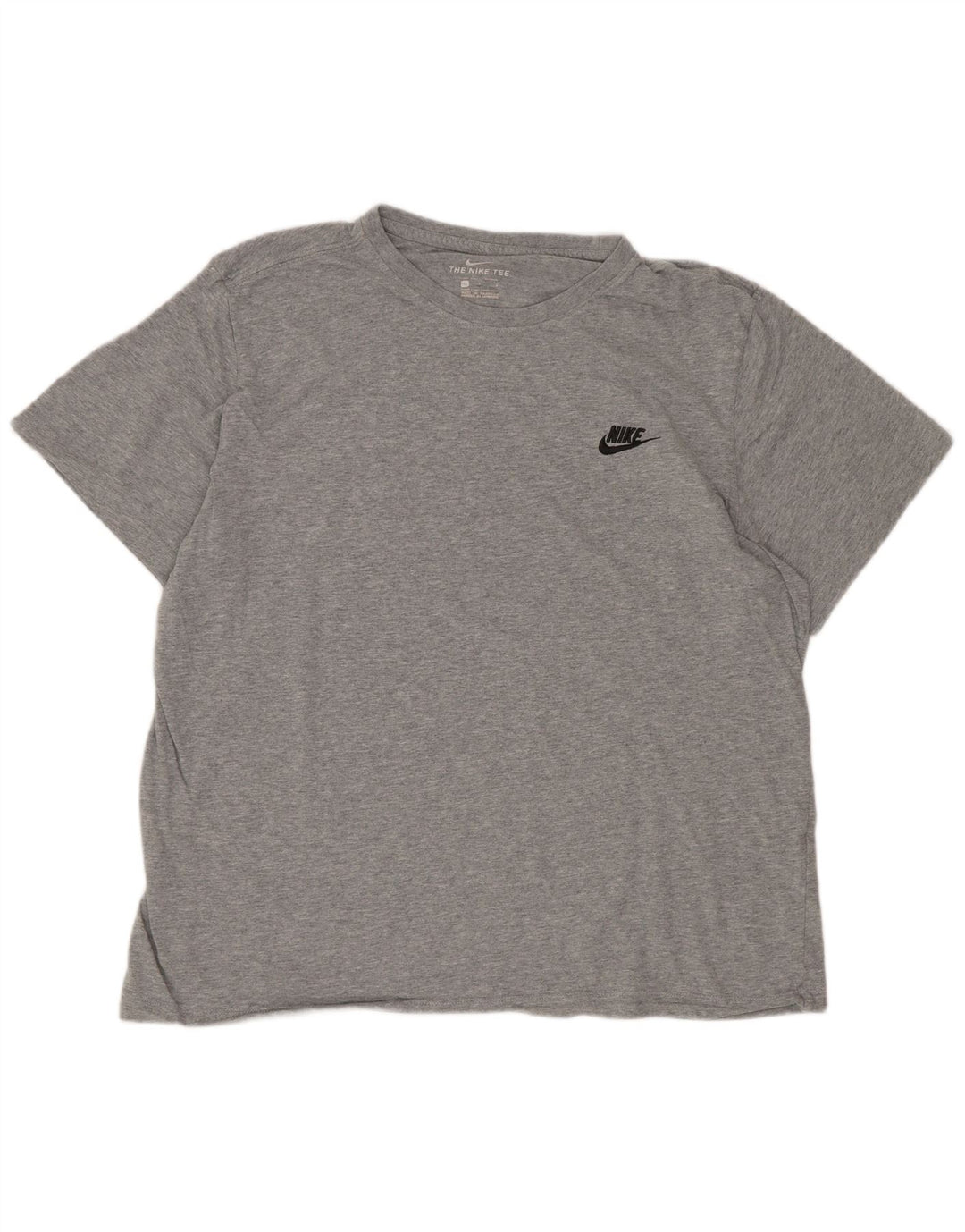 Camiseta Nike masculina regular grande algodão cinza