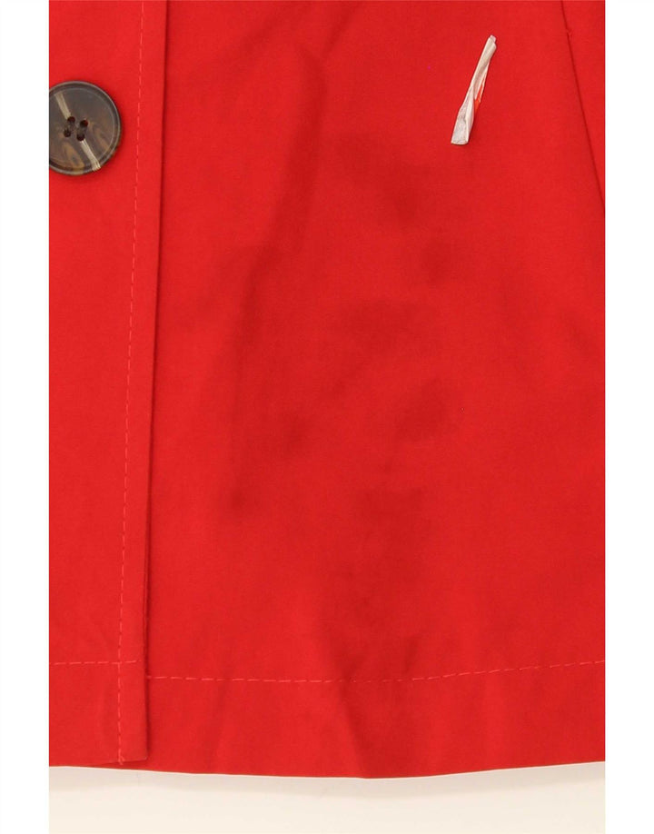 Casaco curto feminino Marks & Spencer Reino Unido 22 3XL poliéster vermelho