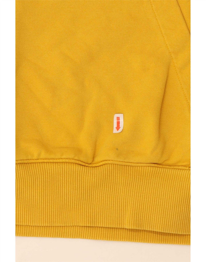 Reebok Mens Hoodie Jumper Médio Algodão Amarelo