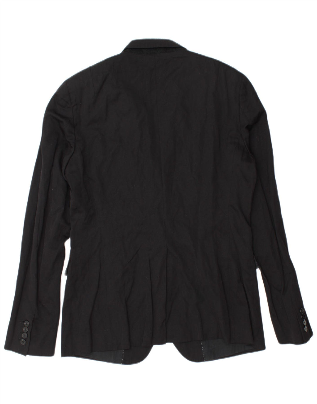 Jaqueta blazer masculina All Saints com 2 botões Reino Unido 40 grande lã preta