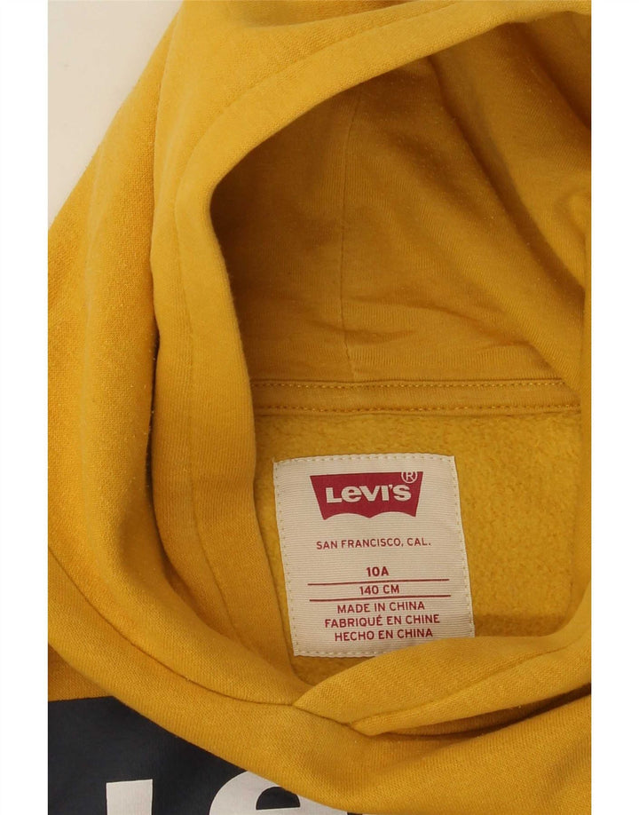 Suéter gráfico com capuz Levi's Boys 9-10 anos amarelo
