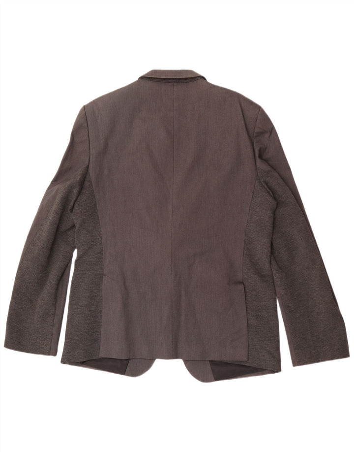 Jaqueta blazer masculina Zara com 1 botão EU 54 XL cinza algodão