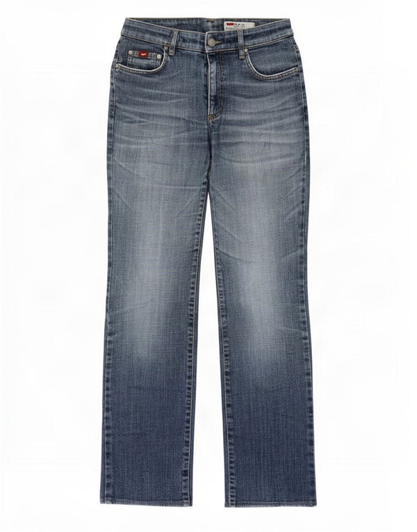 Gas Womens Straight Jeans W30 L30 Azul Algodão