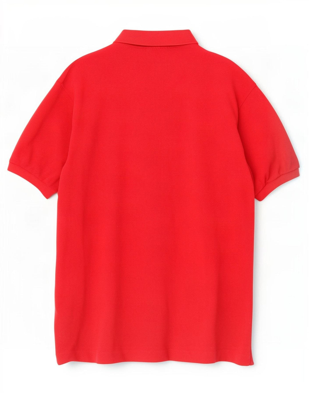 Camisa polo masculina Lacoste tamanho 7 2XL algodão vermelho