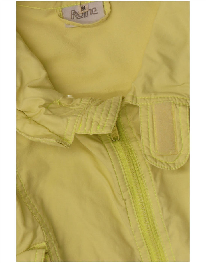 Proline Mens Graphic Oversized Bomber Jacket UK 38 Médio Amarelo