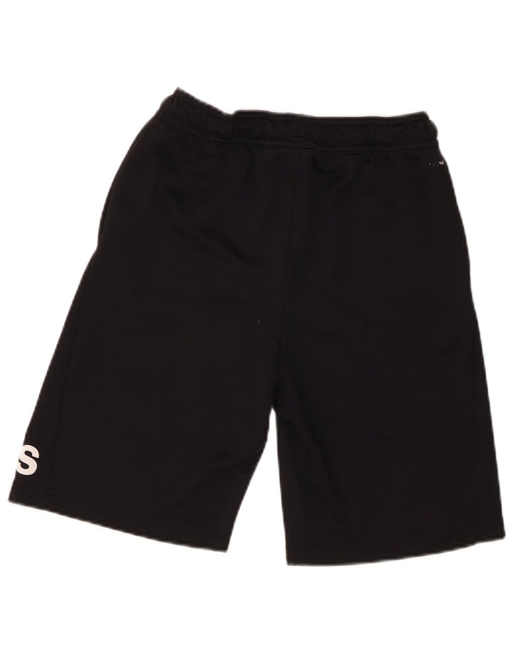 Shorts esportivos gráficos Adidas meninos 13-14 anos preto poliéster