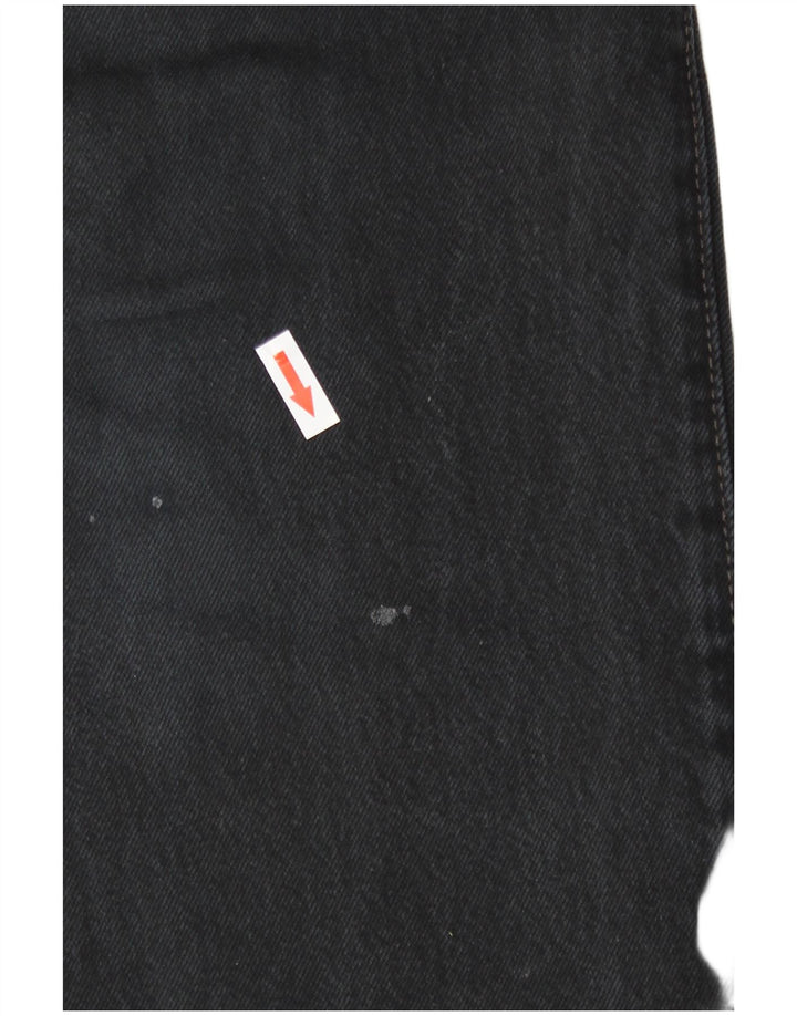 Jeans Levis 501 Straight Masculino W33 L30 Algodão Preto