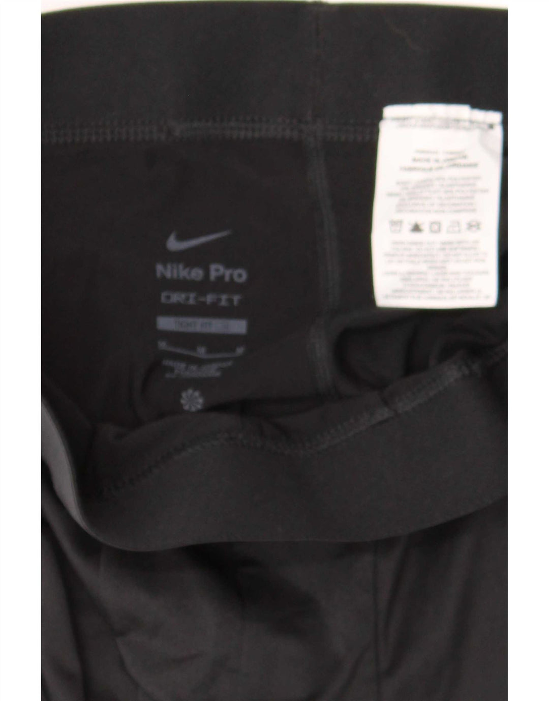 Leggings Nike Femininas Tight Fit UK 12 Médio Preto Poliéster