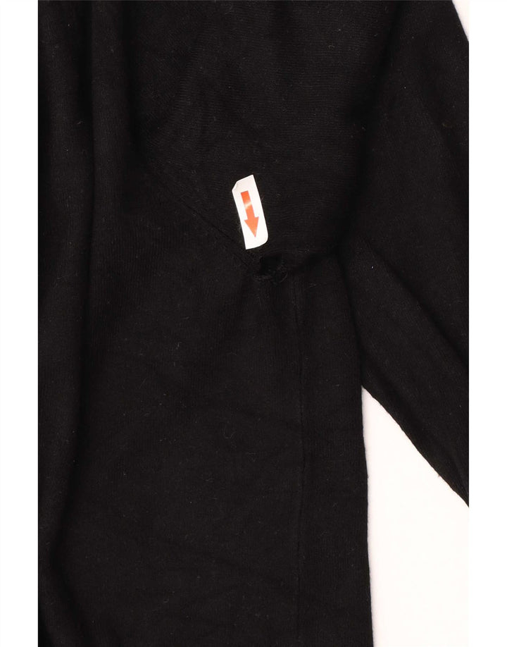 Suéter cardigã feminino Zara Reino Unido 14 grande preto