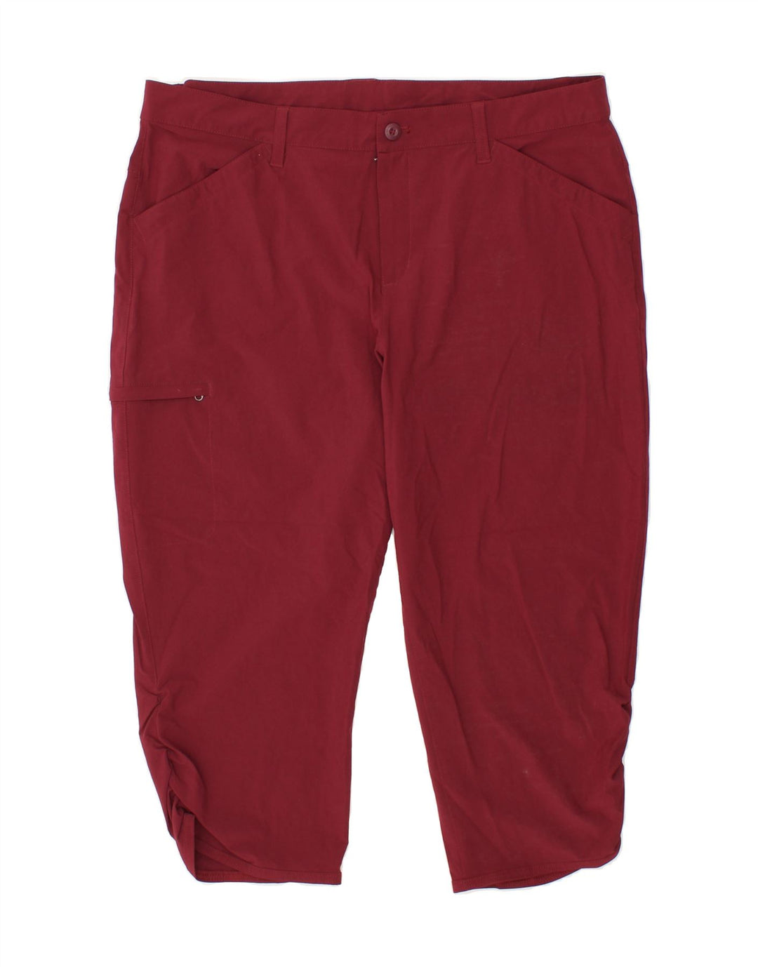 EDDIE BAUER Womens Capri Cargo Trousers US 18 2XL W38 L21 Burgundy Vintage Eddie Bauer and Second-Hand Eddie Bauer from Messina Hembry 