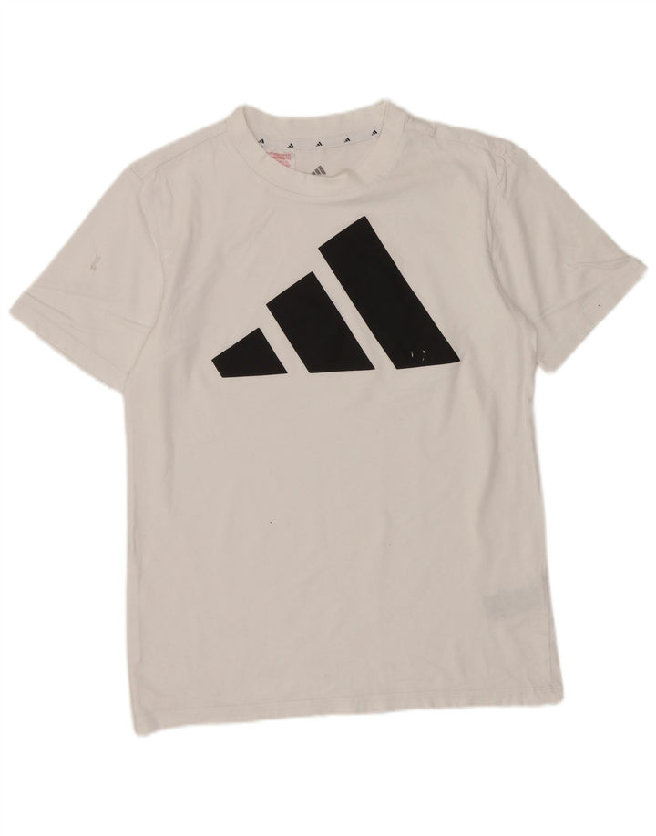 Camiseta Adidas Meninos Graphic Top 13-14 Anos Grande Algodão Branco