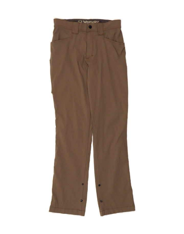 WRANGLER Womens Straight Casual Trousers W30 L32  Brown Nylon Vintage Wrangler and Second-Hand Wrangler from Messina Hembry 
