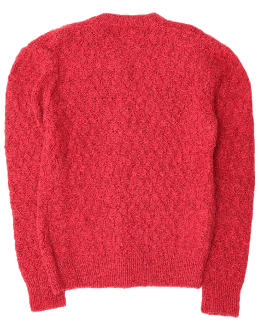 Suéter feminino vintage UK 16 grande vermelho