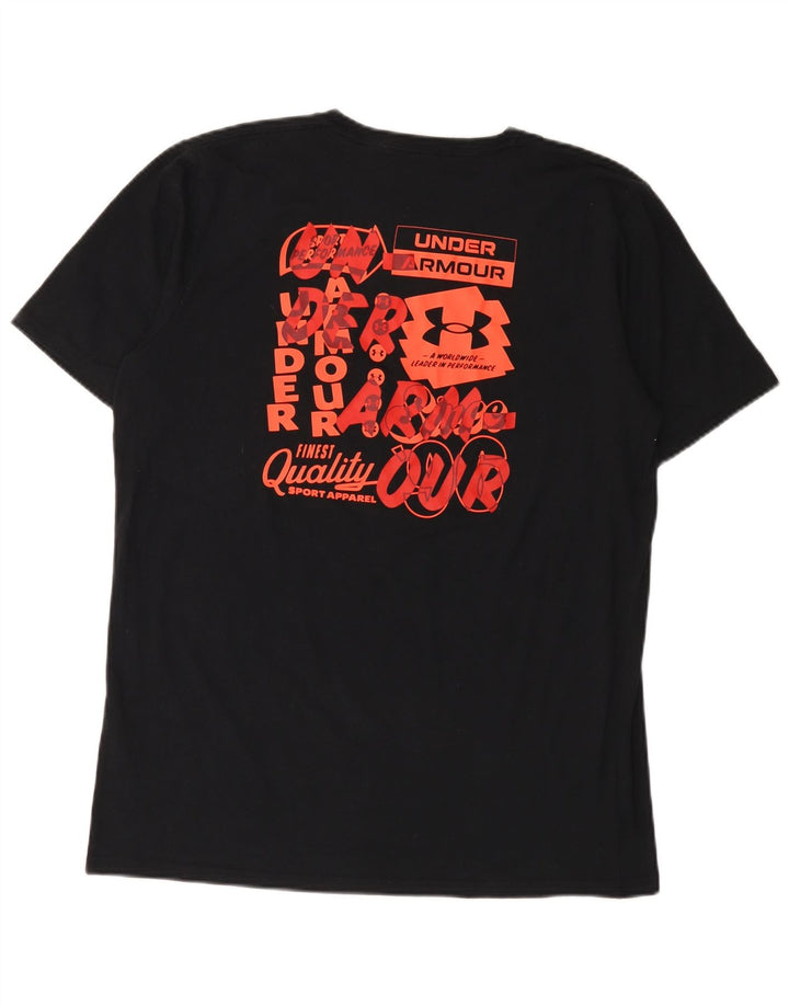 Camiseta gráfica masculina Under Armour grande preta