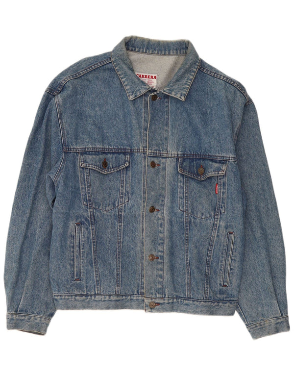 Jaqueta jeans masculina Carrera UK 40 grande algodão azul