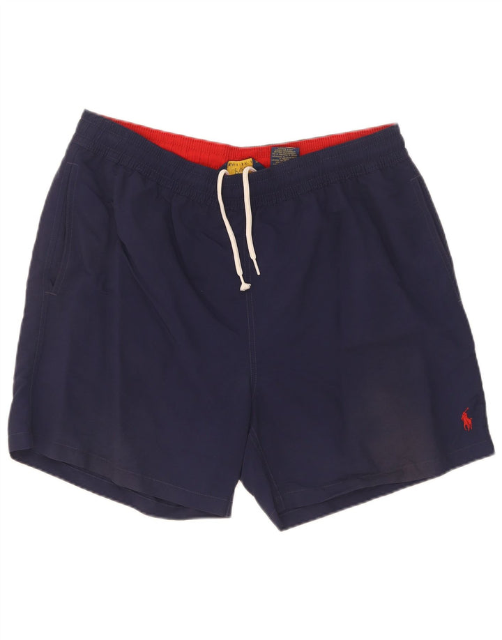 Polo Ralph Lauren Calção de banho masculino grande poliamida azul marinho