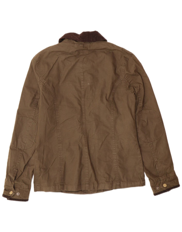 Jaqueta utilitária feminina JACK WILLS Reino Unido 8 algodão cáqui pequeno
