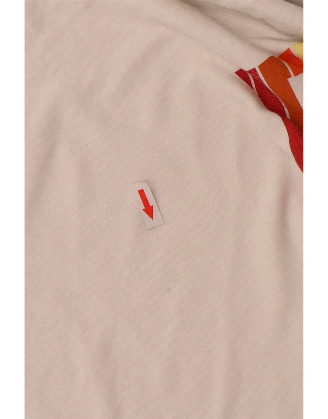 Camiseta feminina gráfica LEVI'S UK 10 algodão branco pequeno