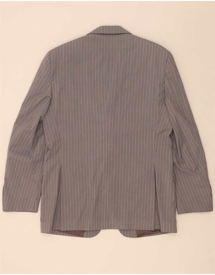 Terno masculino Ferre com 3 botões e 2 peças IT 50 grande W34 L33 viscose listrada cinza