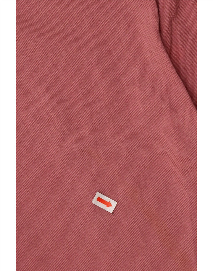 CREW CLOTHING Camisa polo masculina médio algodão rosa
