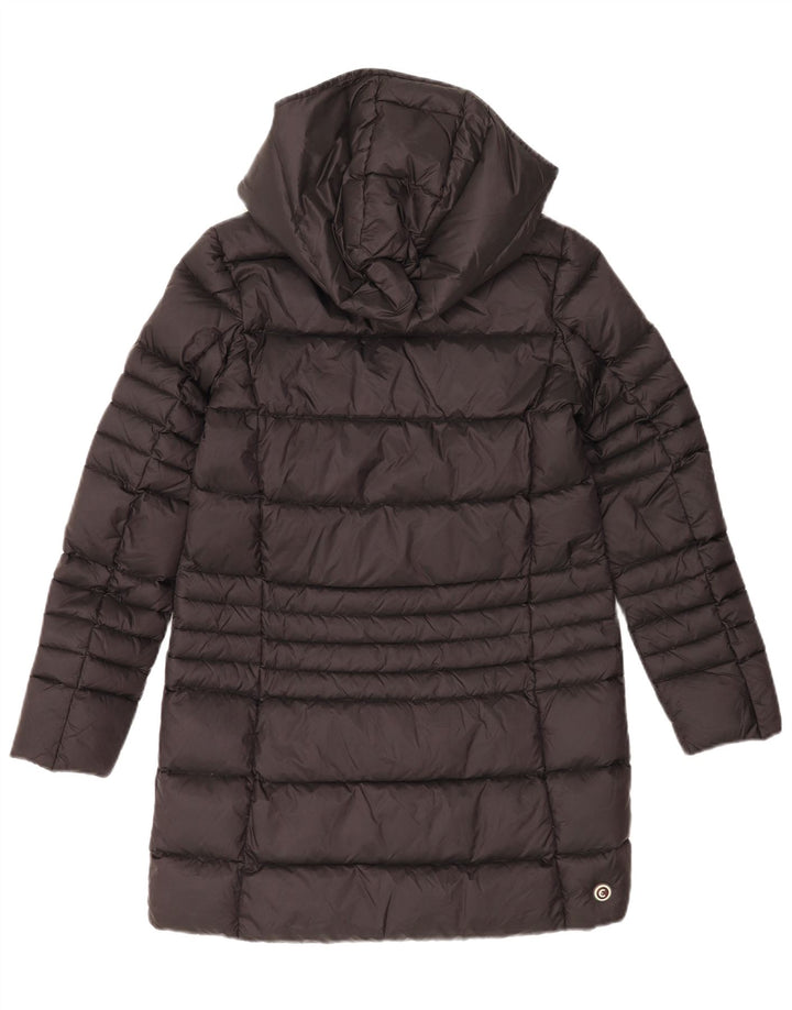 Casaco acolchoado com capuz feminino Colmar IT 40 pequeno poliamida preta