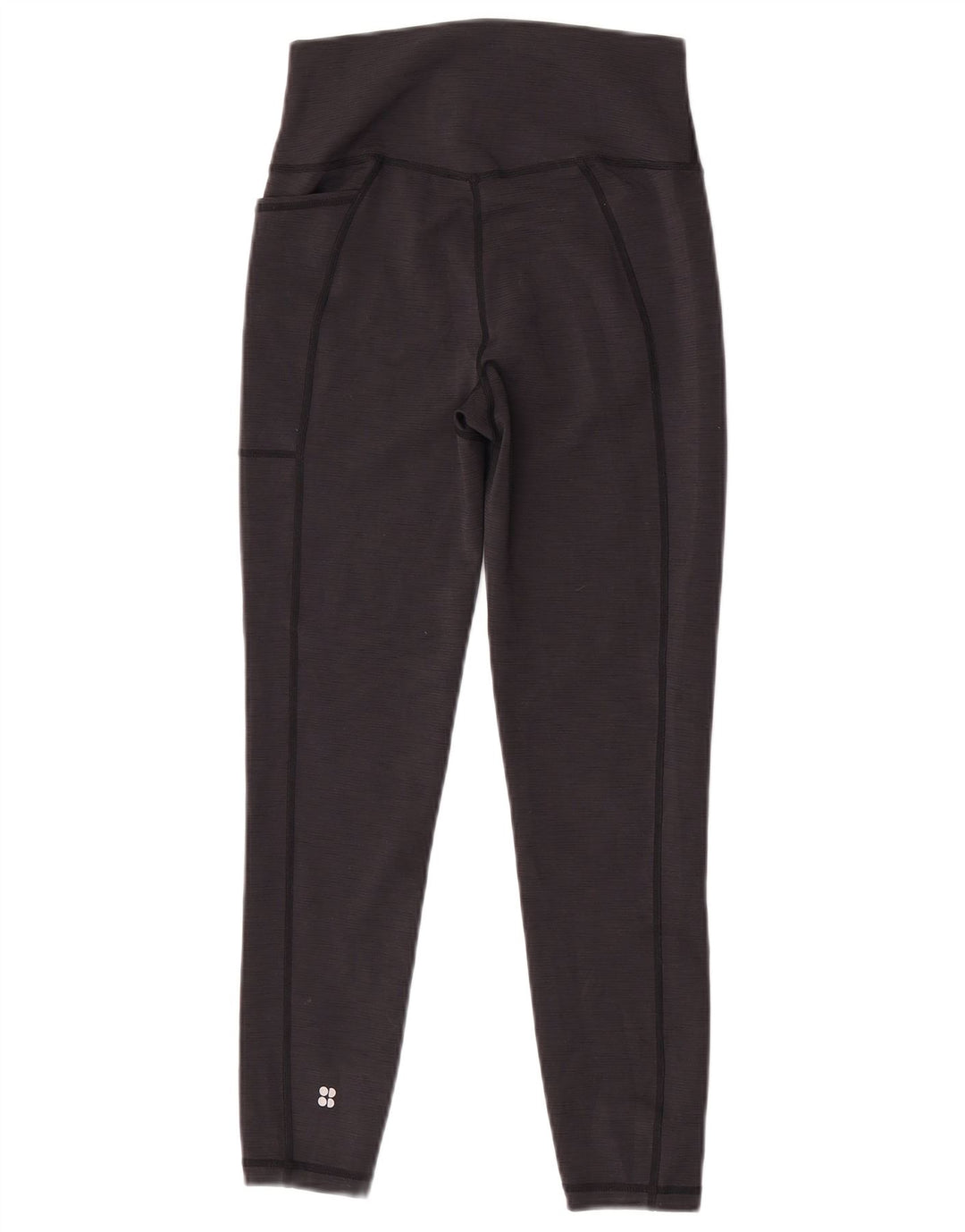Sweaty Betty Womens Crop Leggings Reino Unido 8 Poliéster Preto Pequeno