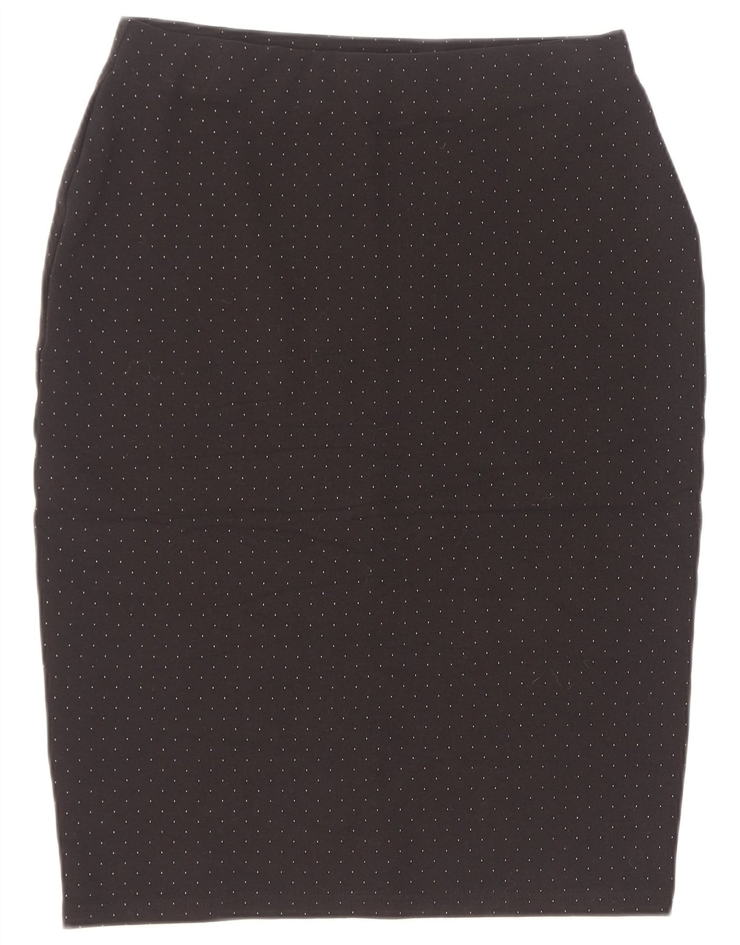 Saia lápis feminina Marks & Spencer Reino Unido 12 médio W30 viscose manchada preta