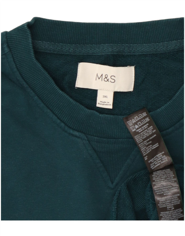 Suéter masculino Marks & Spencer 3XL algodão verde
