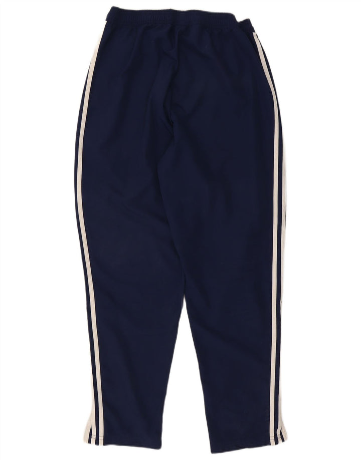 Calça de treino masculina Adidas grande poliéster azul marinho