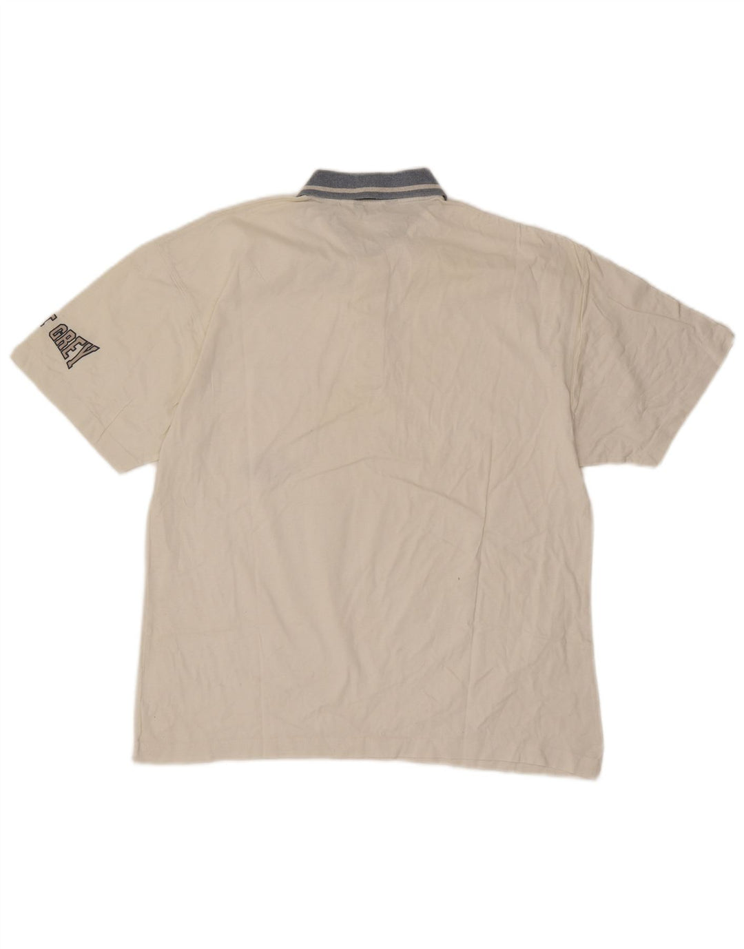 Belfe & Mens Rugby Polo Shirt IT 50 Médio Branco