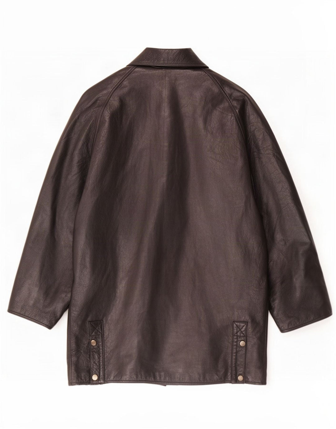 Casaco de couro masculino vintage UK 40 grande preto