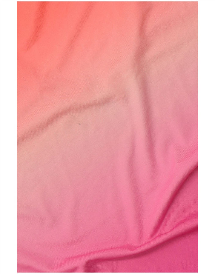 Camiseta feminina FILA UK 12 bloco colorido rosa médio