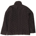 Jaqueta acolchoada feminina Adidas UK 12 poliéster preto médio