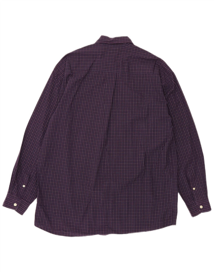 Camisa xadrez masculina Dockers grande xadrez roxo