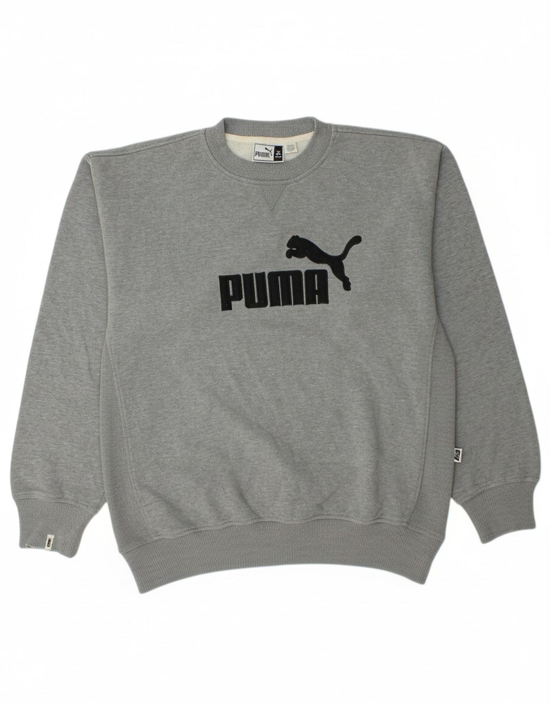 PUMA Mens Graphic Moletom Jumper XL Cinza Algodão