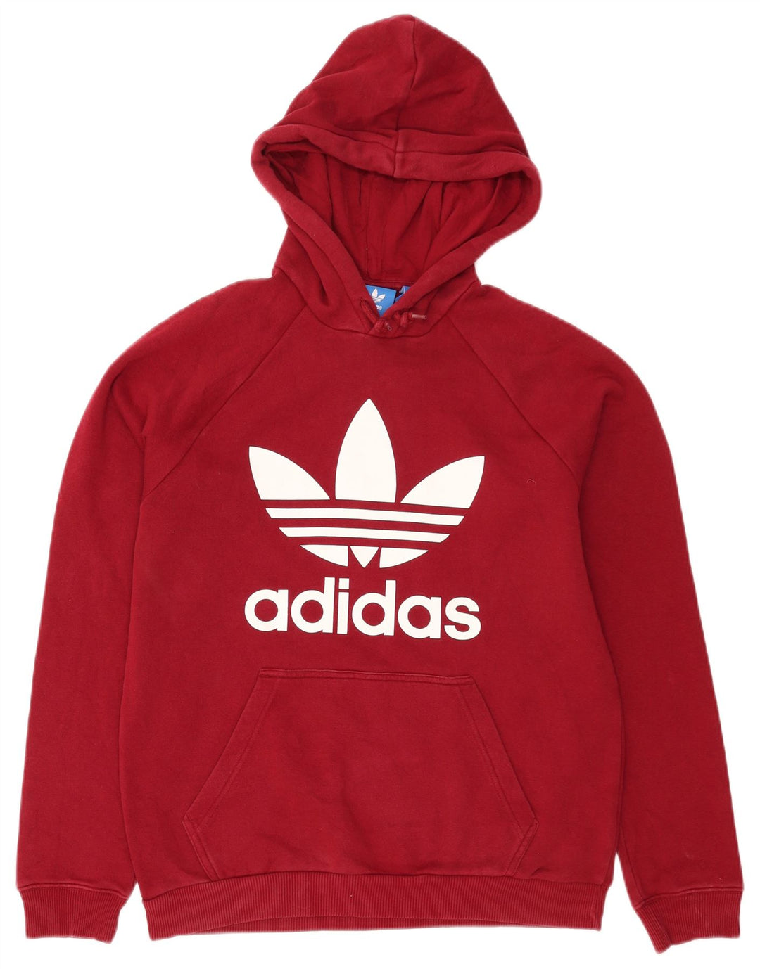 Adidas Mens Graphic Hoodie Jumper Médio Algodão Vermelho