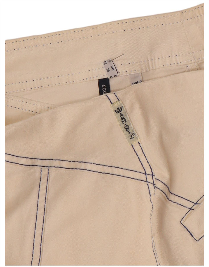 Saia lápis feminina Armani Reino Unido 16 grande W32 branco