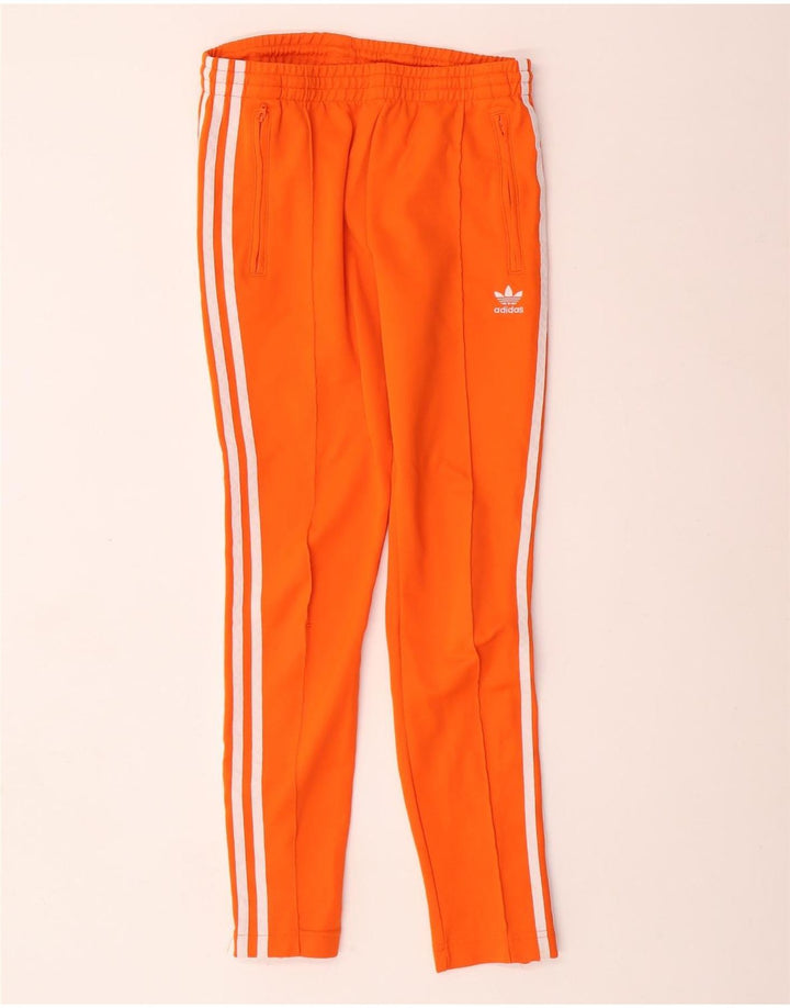 Calças de treino femininas ADIDAS UK 6 XS laranja poliéster