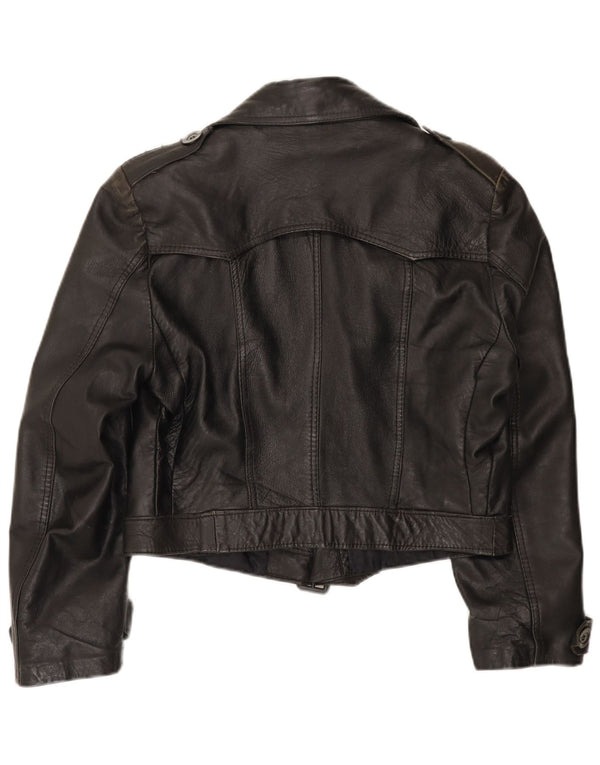 Jaqueta militar feminina VINTAGE UK 12 média preta