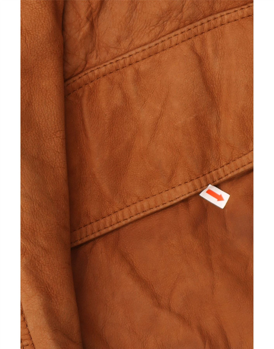 Jaqueta masculina de couro com capuz VINTAGE EU 54 2XL couro marrom